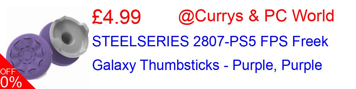 67% OFF, STEELSERIES 2807-PS5 FPS Freek Galaxy Thumbsticks - Purple, Purple £4.99@Currys & PC World