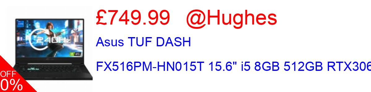 25% OFF, Asus TUF DASH FX516PM-HN015T 15.6