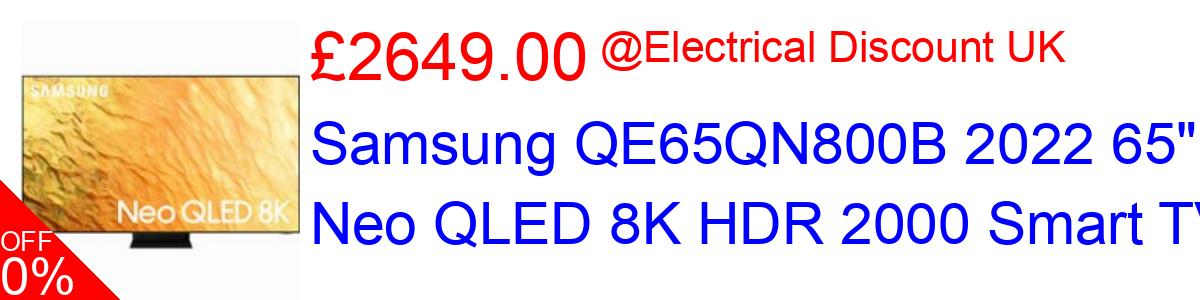 34% OFF, Samsung QE65QN800B 2022 65