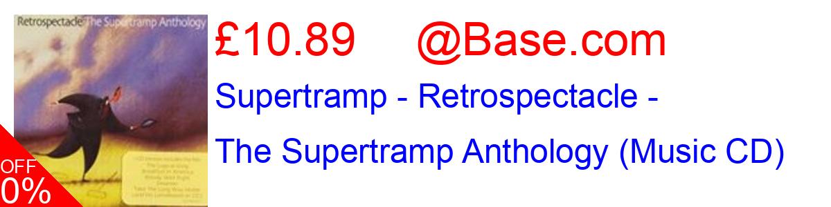 16% OFF, Supertramp - Retrospectacle - The Supertramp Anthology (Music CD) £10.89@Base.com