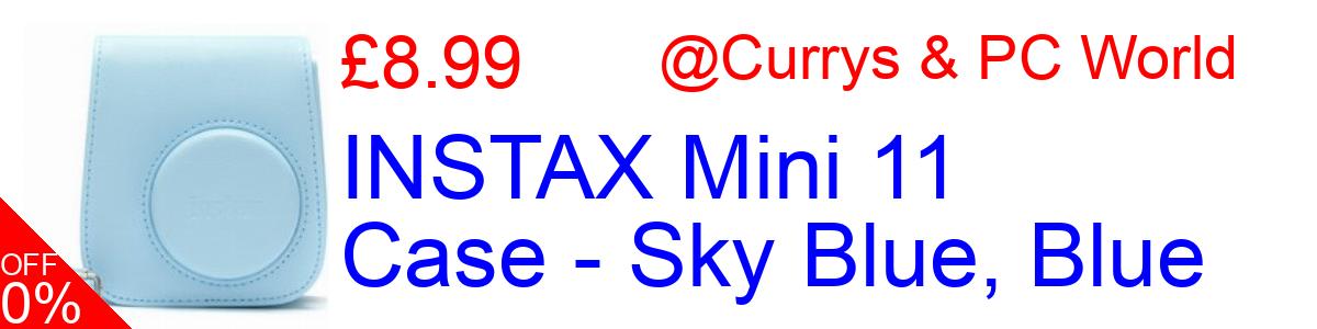 36% OFF, INSTAX Mini 11 Case - Sky Blue, Blue £8.99@Currys & PC World