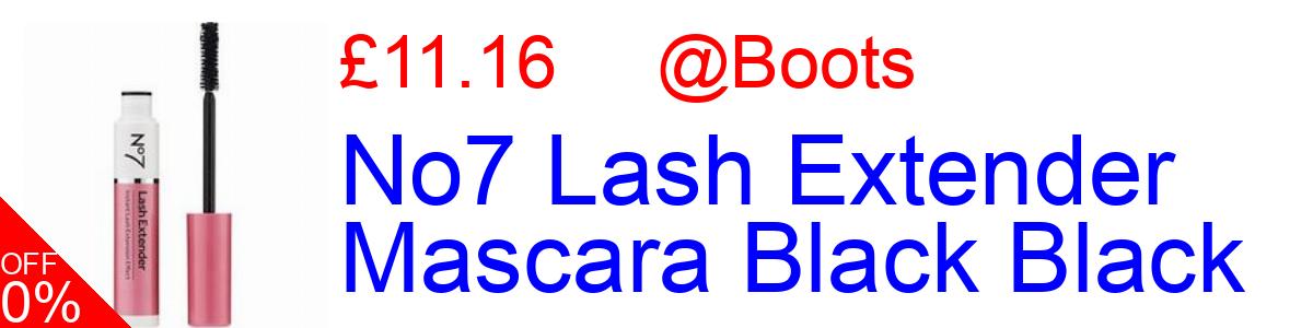 20% OFF, No7 Lash Extender Mascara Black Black £11.16@Boots