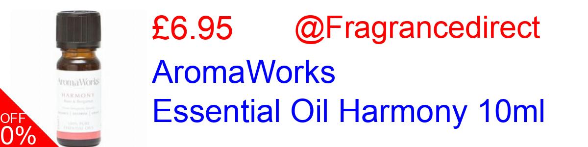 31% OFF, AromaWorks Essential Oil Harmony 10ml £6.95@Fragrancedirect
